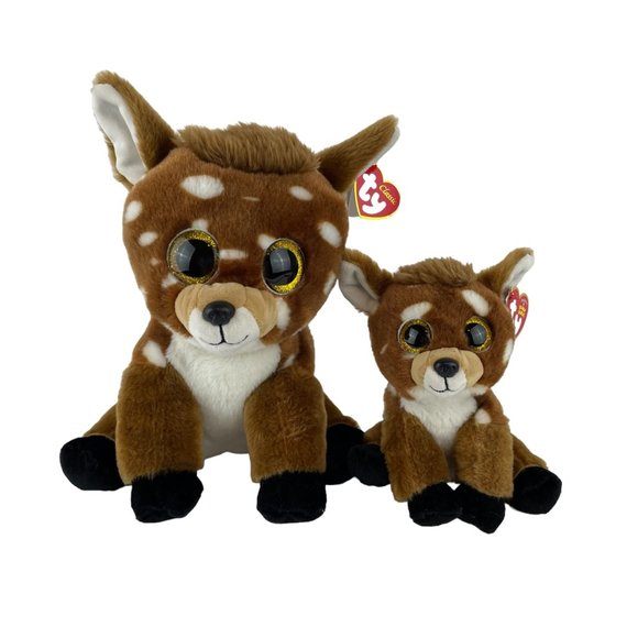 Ty Beanie Boos Buckley Deer Plush 9&6 Inch Brown Stuffed Animal Toy NWT - Picture 2 of 8
